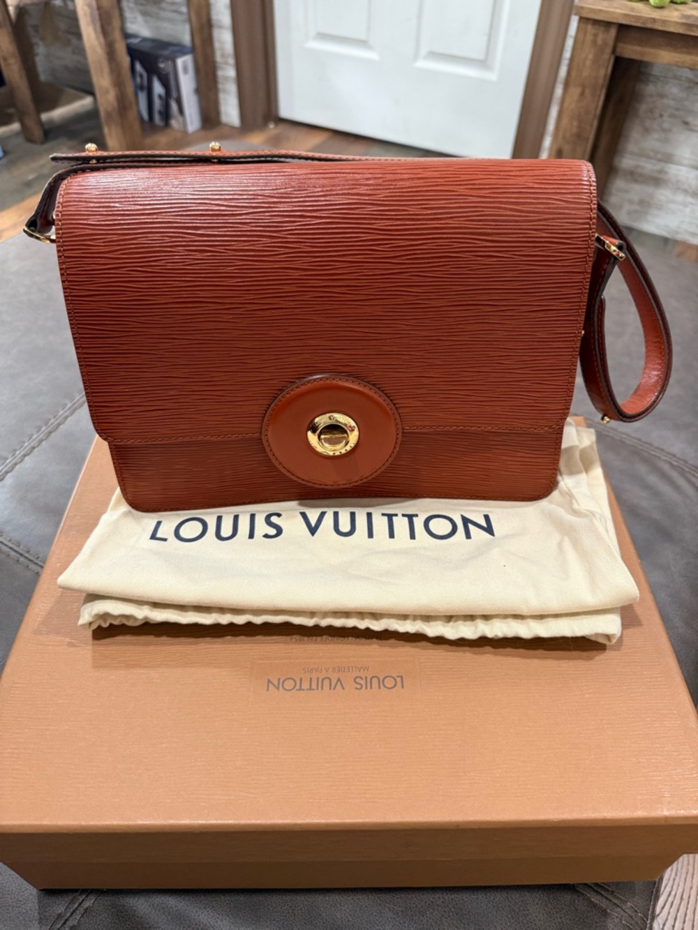 Louis Vuitton Brown Epi leather Shoulder Bag